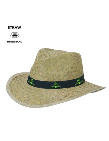 Chapeau publicitaire en paille Sanler 2