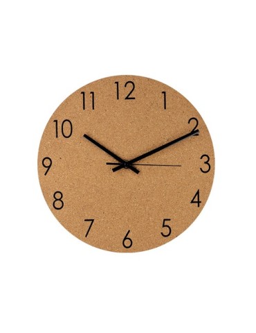 Pendule personnalisée design Melzer Matières : liège Couleurs : naturel