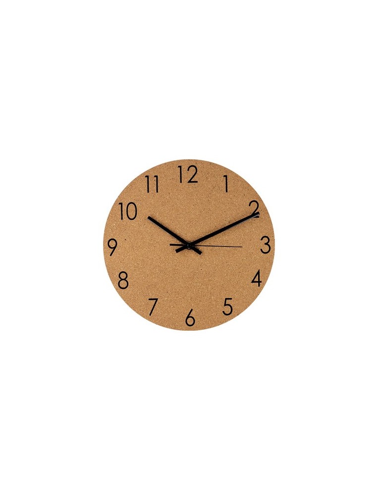 Pendule personnalisée design Melzer Matières : liège Couleurs : naturel