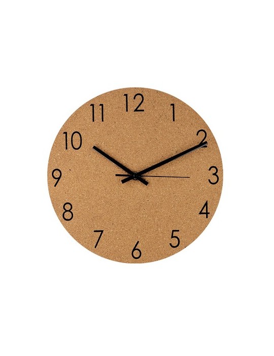 Pendule personnalisée design Melzer Matières : liège Couleurs : naturel