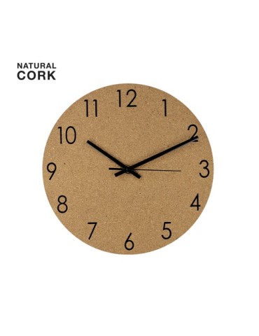 Pendule personnalisée design Melzer Matières : liège Couleurs : naturel 2