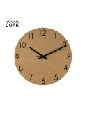 Pendule personnalisée design Melzer Matières : liège Couleurs : naturel personnalisable avec votre logo