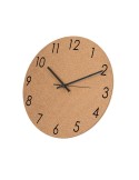 Pendule personnalisée design Melzer Matières : liège Couleurs : naturel cadeau entreprise pas cher