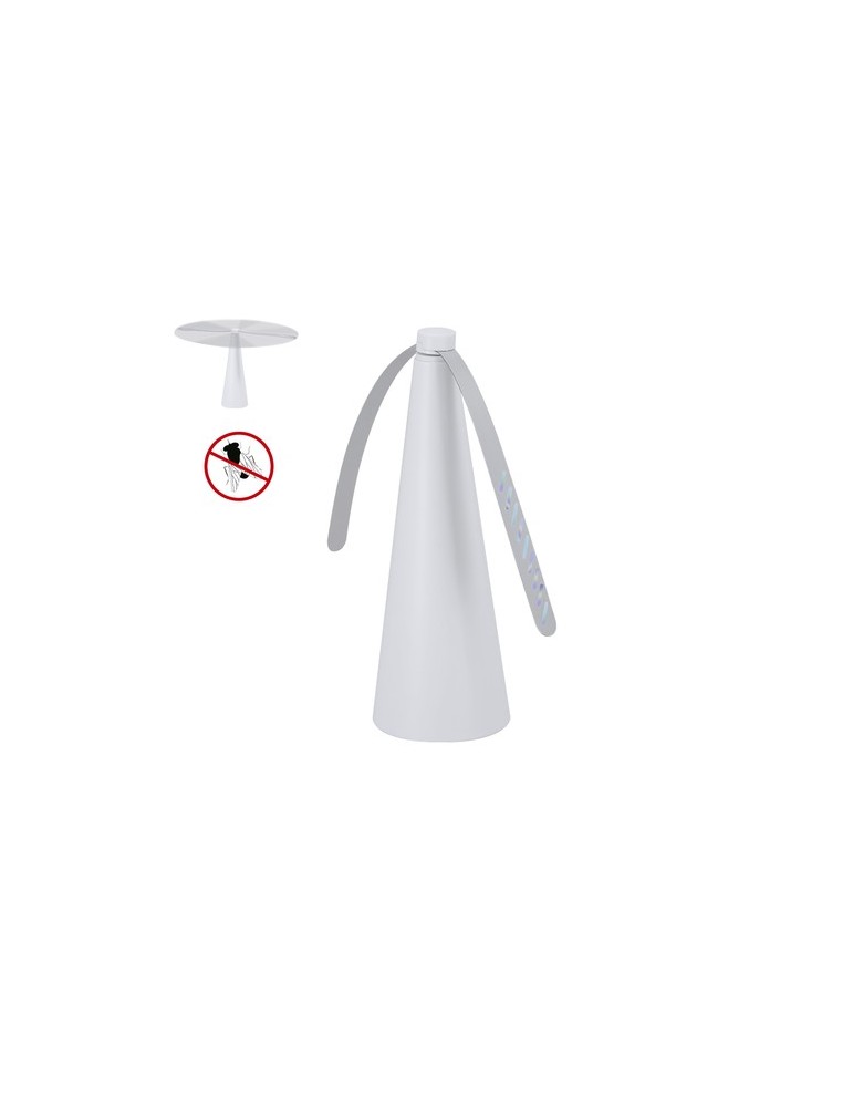 Ventilateur publicitaire anti-mouches Zuriko Couleurs : blanc personnalisable avec votre logo