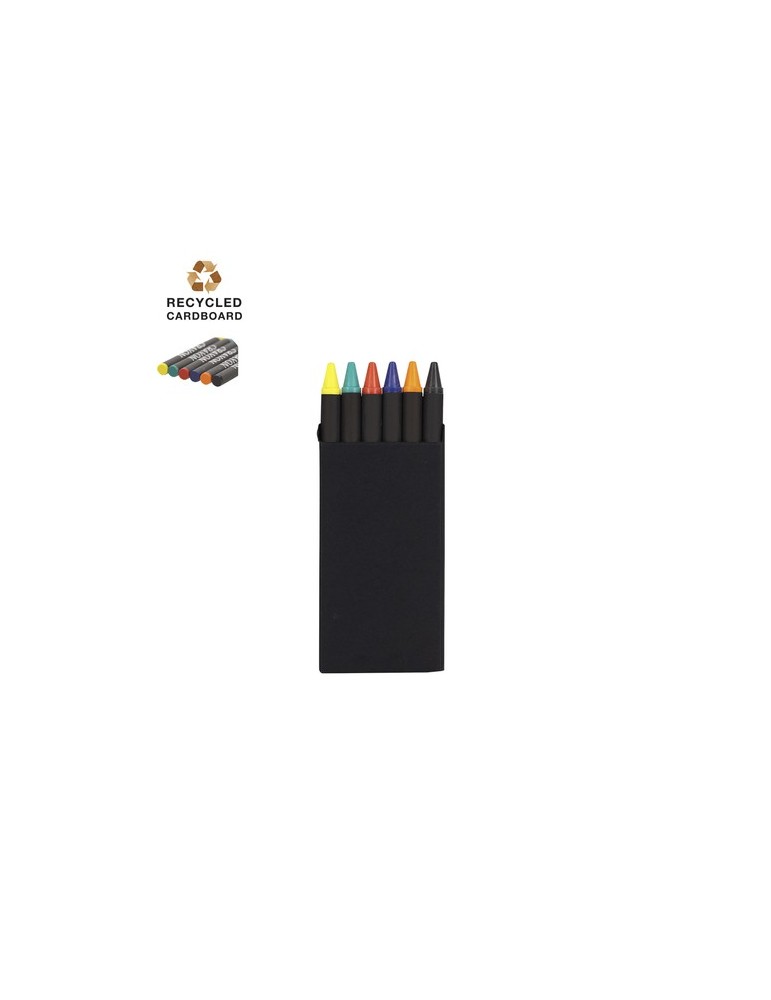 Boîte à crayons publicitaire personnalisée Veseli Matières : carton recyclé Couleurs : noir personnalisable avec votre logo