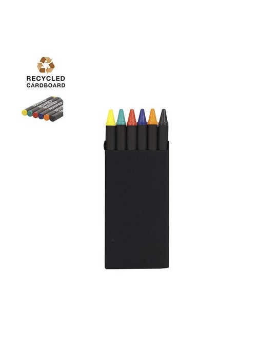 Boîte à crayons publicitaire personnalisée Veseli Matières : carton recyclé Couleurs : noir personnalisable avec votre logo