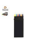 Boîte à crayons publicitaire personnalisée Veseli Matières : carton recyclé Couleurs : noir personnalisable avec votre logo