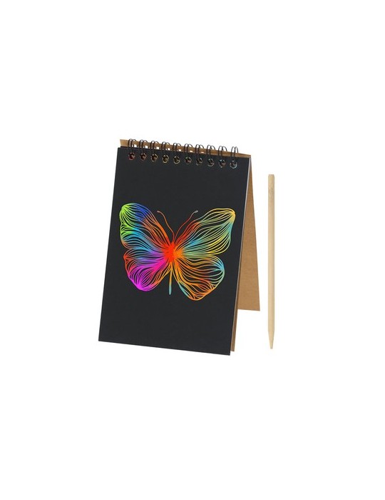 Cahier publicitaire personnalisé Madguire Matières : carton recyclé Couleurs : naturel cadeau entreprise pas cher