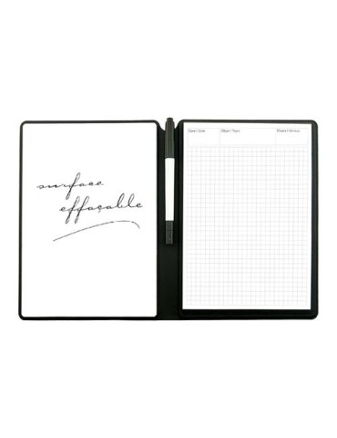 Carnet publicitaire personnalisé PALERME Couleurs : noir Grammage papier : 70 g/m² Matières : papier (FSC)