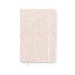 Bloc Notes Éco-responsable Personnalisé pas cher - Chancy Matières : coton recyclé Couleurs : naturel