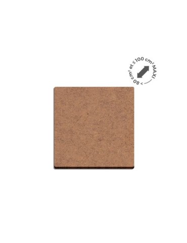 Sous-verre publicitaire personnalisé en MDF épaisseur 3mm, format 100 cm² - MAXI 2