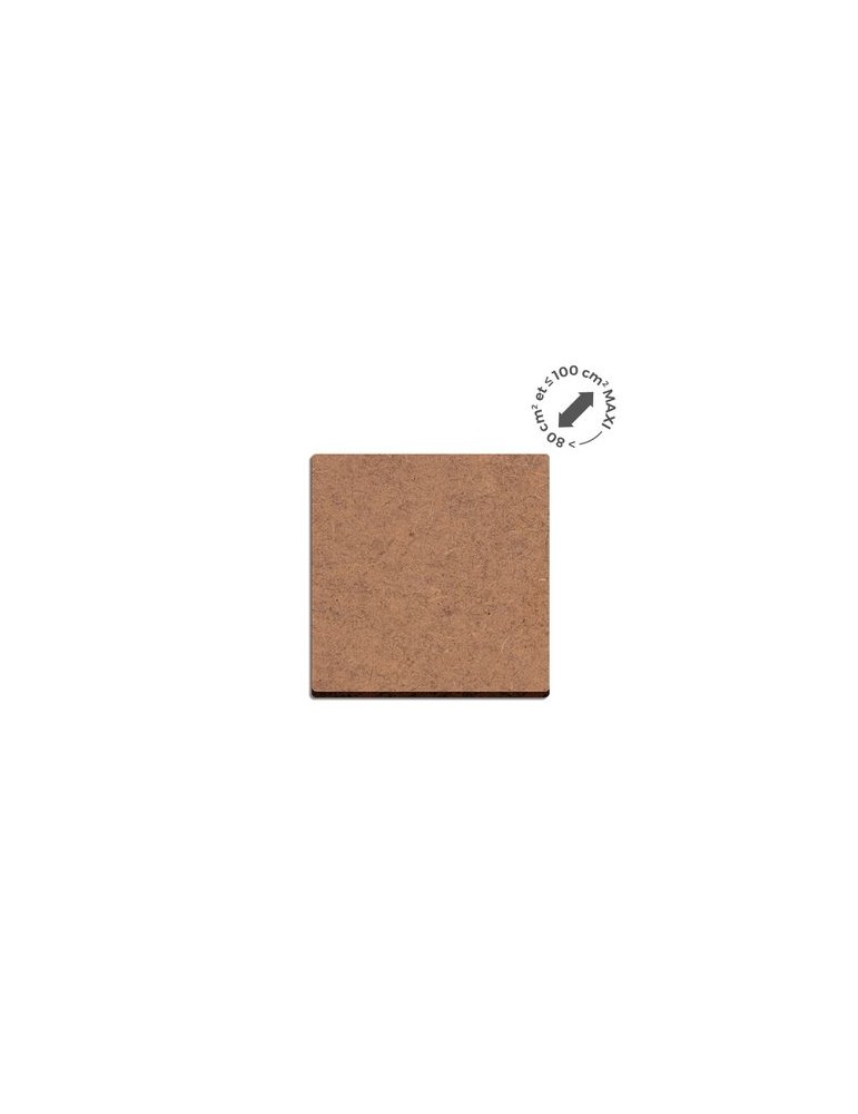 Sous-verre publicitaire personnalisé en MDF épaisseur 3mm, format 100 cm² - MAXI personnalisable avec votre logo