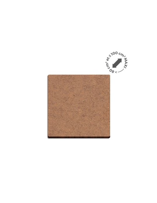 Sous-verre publicitaire personnalisé en MDF épaisseur 3mm, format 100 cm² - MAXI personnalisable avec votre logo