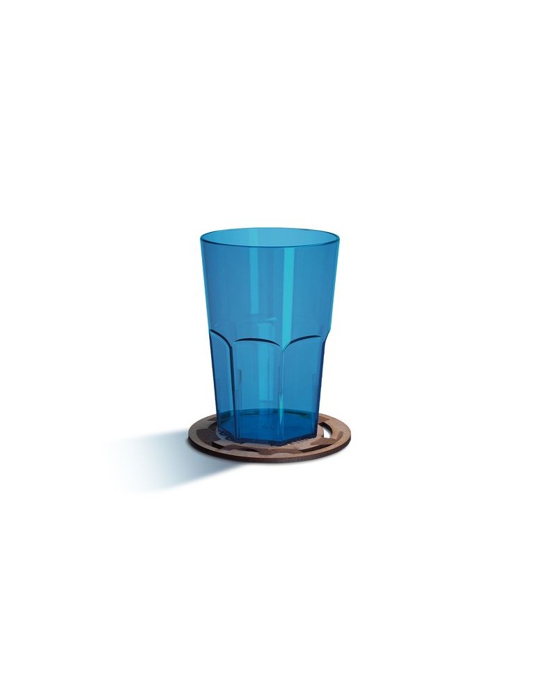 Sous-verre publicitaire personnalisé en MDF épaisseur 3mm, format 100 cm² - MAXI impression haute définition