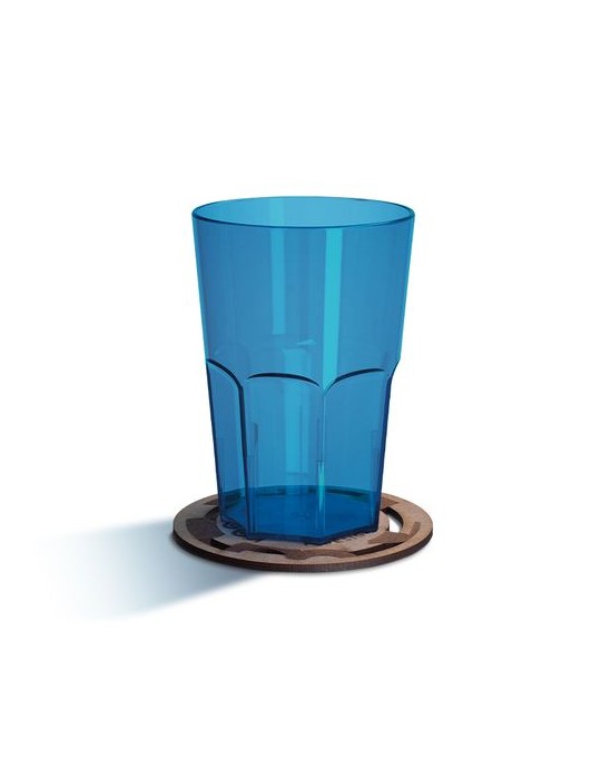 Sous-verre publicitaire personnalisé en MDF épaisseur 3mm, format 100 cm² - MAXI impression haute définition