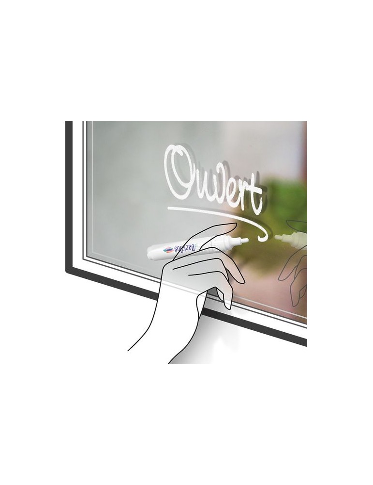 Stylo feutre effaçable publicitaire marqueur craie cadeau collaborateur premium