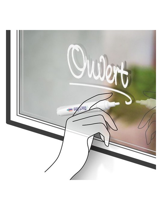 Stylo feutre marqueur craie effaçable - objet publicitaire