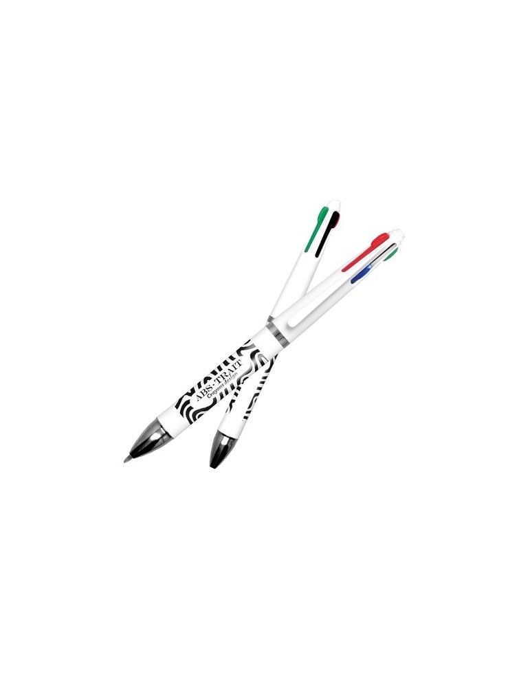 Stylo bille 4 couleurs personnalisé - objet publicitaire goodies publicitaire événementiel