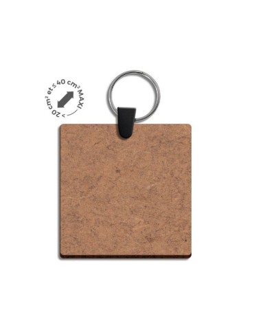 Porte-clé  en MDF épaisseur 3mm, dimensions entre 20 cm² et 40 cm² - objet publicitaire 2