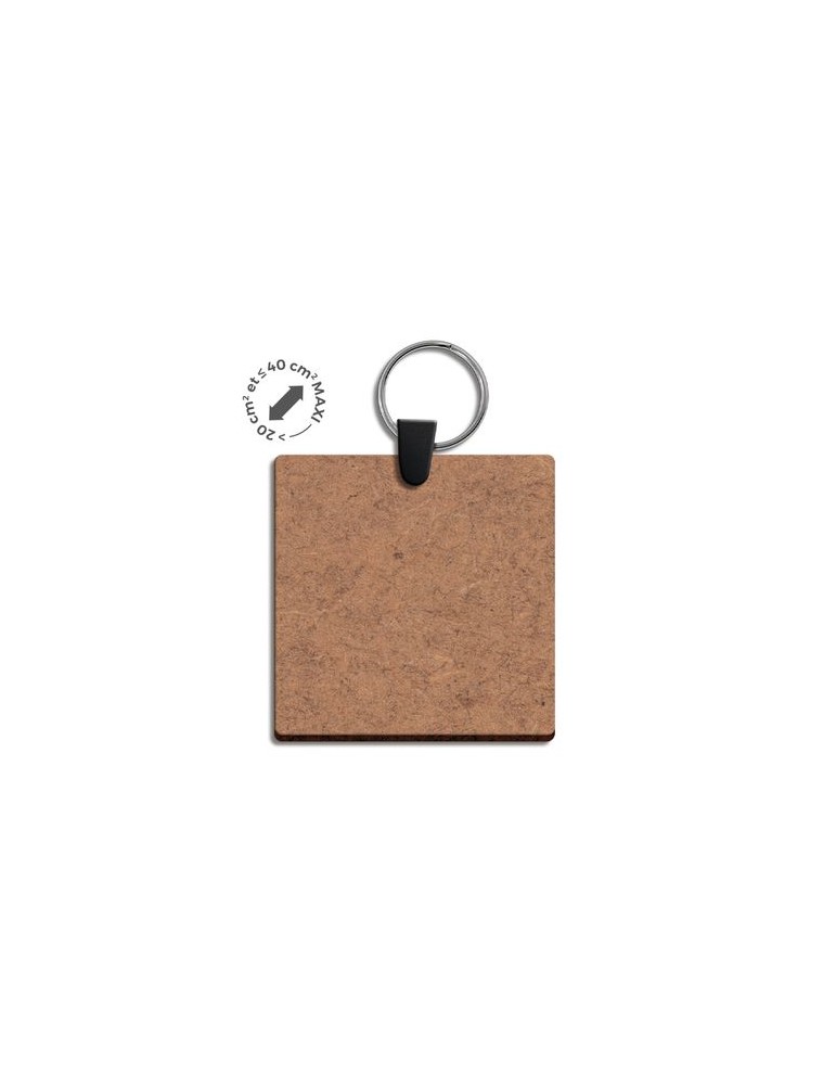Porte-clé  en MDF épaisseur 3mm, dimensions entre 20 cm² et 40 cm² - objet publicitaire personnalisable avec votre logo
