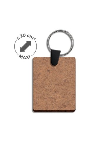 Porte-clé personnalisé en MDF épaisseur 3 mm, format maxi 20 cm² - objet publicitaire 2