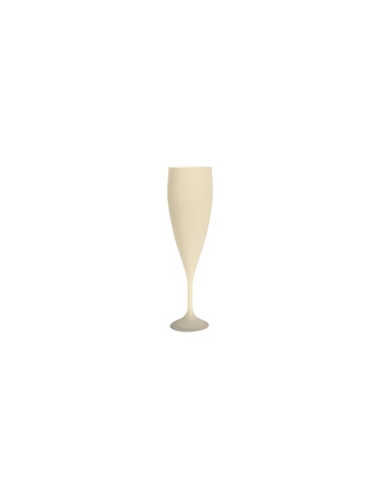 Flûte à champagne réutilisable en biocomposite 14 cl personnalisée Ras Bord personnalisable avec votre logo