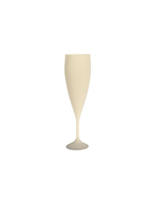 Flûte à champagne réutilisable en biocomposite 14 cl personnalisée Ras Bord personnalisable avec votre logo