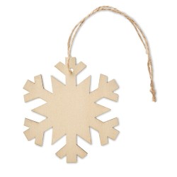 Décoration Flocon en Bois - Élégance et Originalité