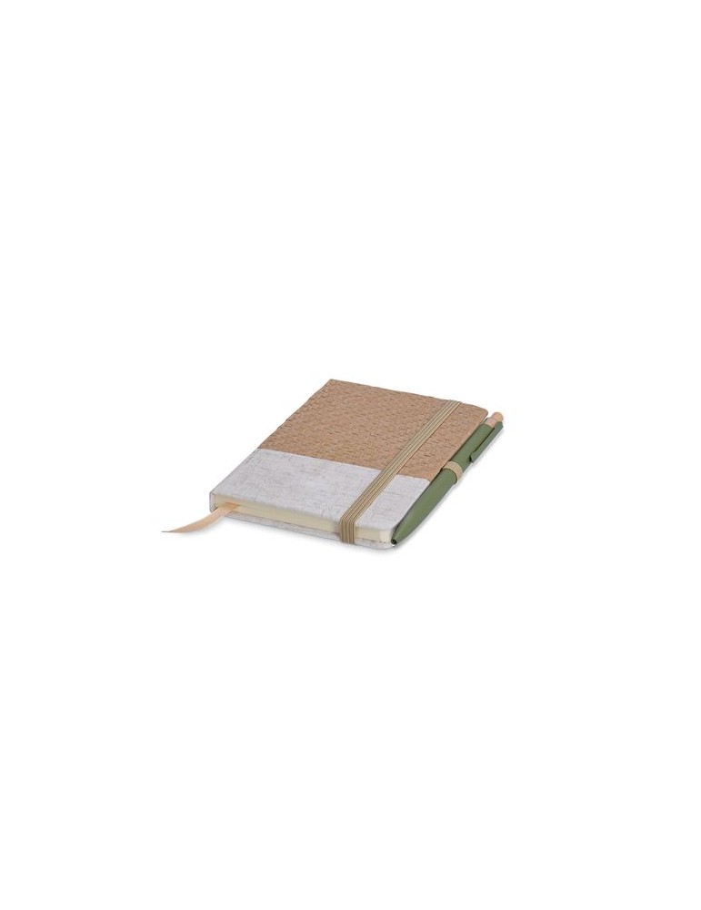 Carnet de poche couverture coton et fibres de bambou - objet publicitaire