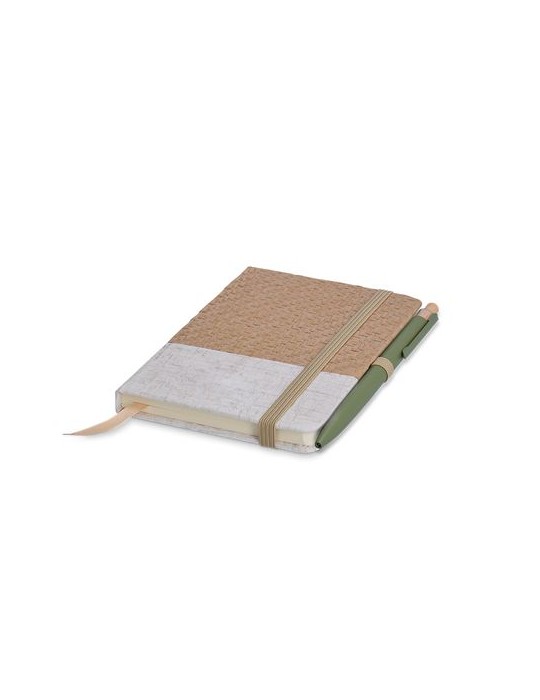 Carnet de poche  à couverture en coton et fibres de bambou - objet publicitaire impression haute définition