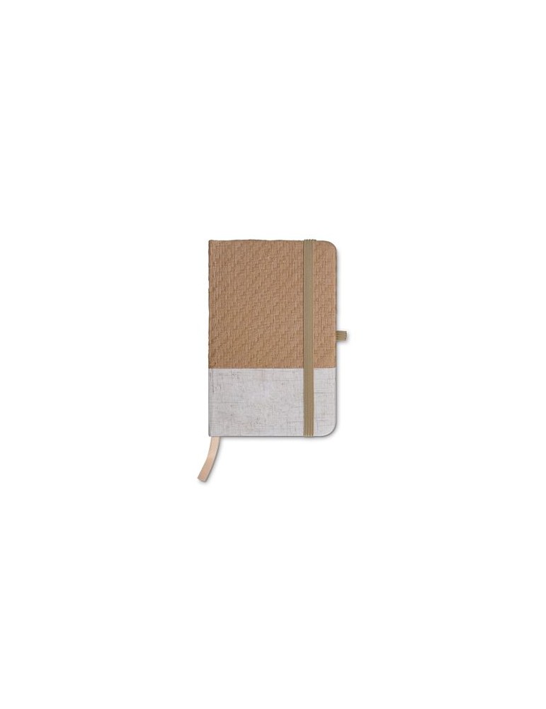 Carnet de poche  à couverture en coton et fibres de bambou - objet publicitaire livraison express 24h 48h