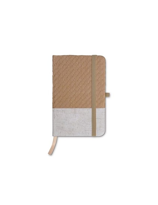 Carnet de poche  à couverture en coton et fibres de bambou - objet publicitaire livraison express 24h 48h