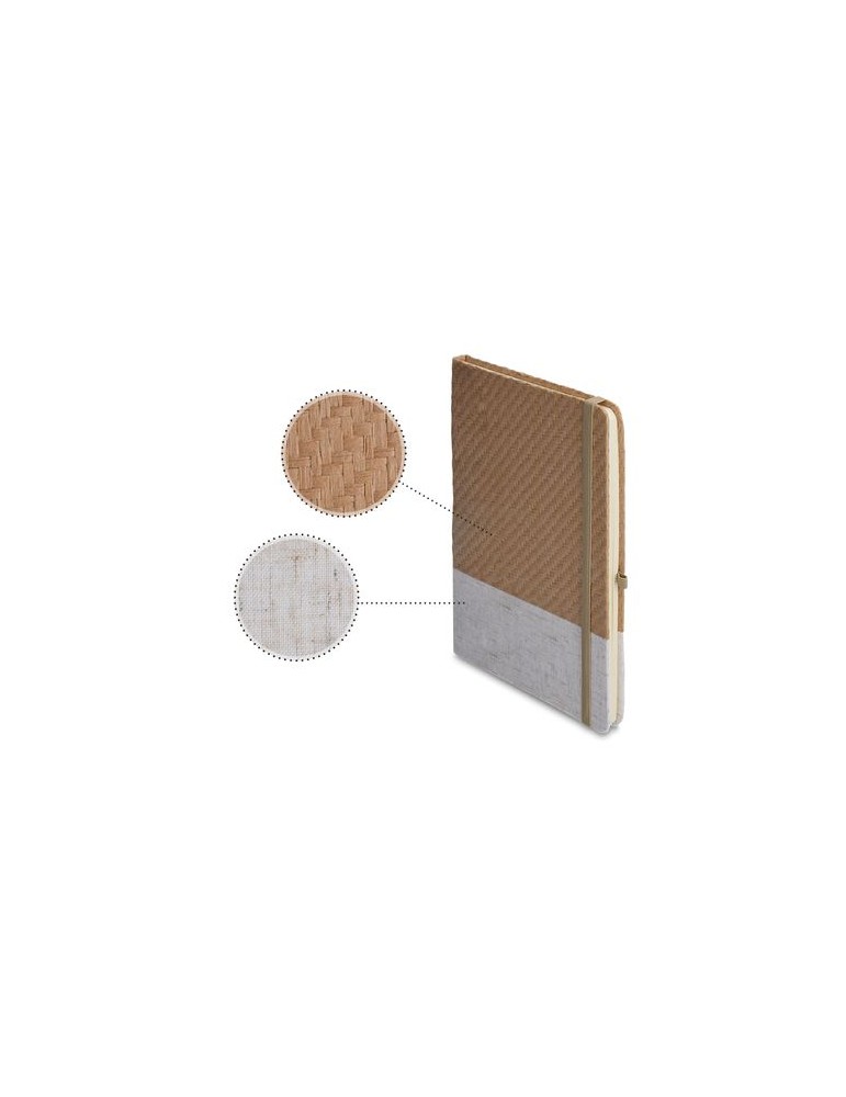 Carnet A5 couverture coton et fibres de bambou - objet publicitaire
