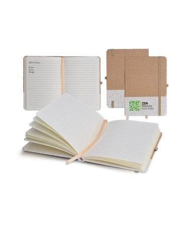 Carnet B6  en coton et fibres de bambou - objet publicitaire CARNET