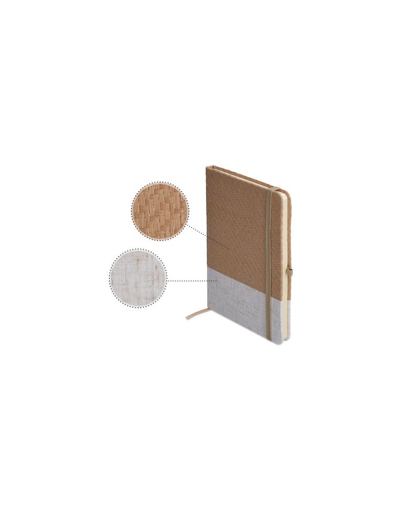 Carnet B6 couverture coton et fibres de bambou - objet publicitaire