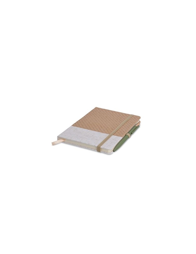 Carnet B6 couverture coton et fibres de bambou - objet publicitaire