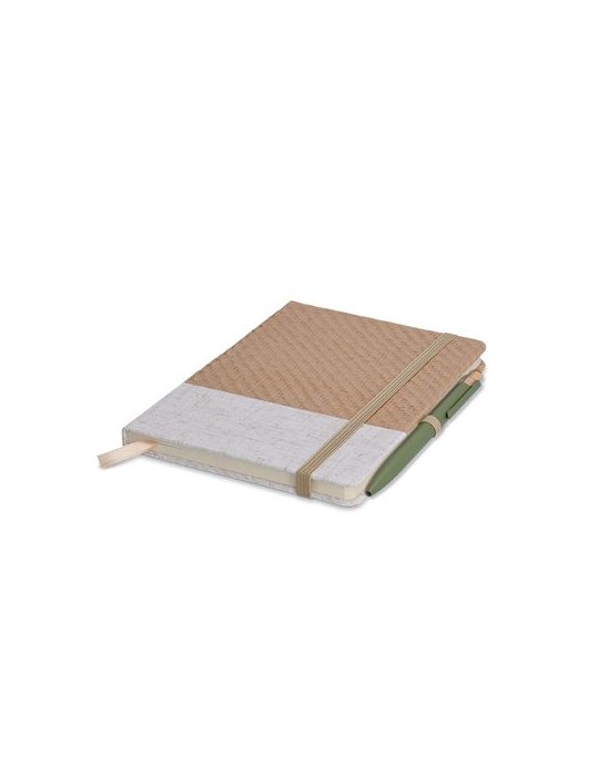 Carnet B6  en coton et fibres de bambou - objet publicitaire CARNET impression haute définition