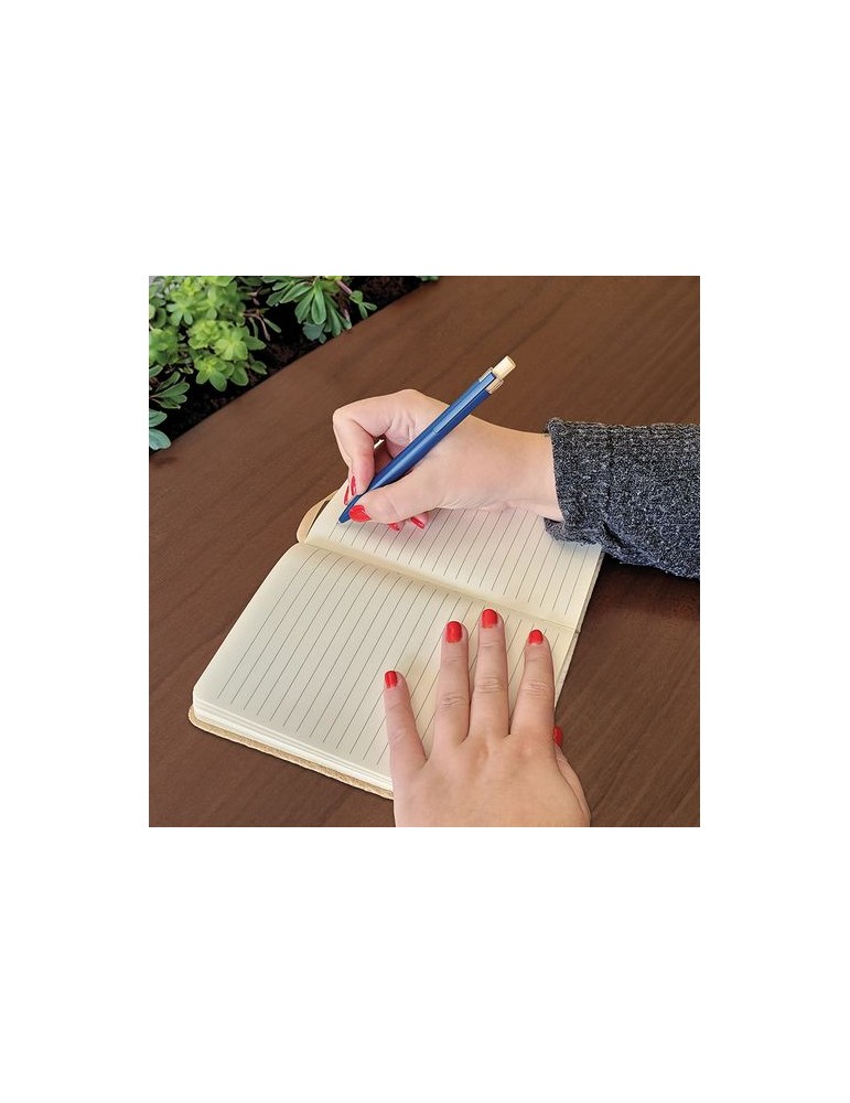 Carnet B6  en coton et fibres de bambou - objet publicitaire CARNET marquage laser ultra précis