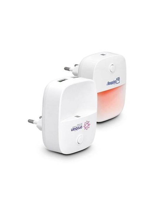 Lampe veilleuse automatique  avec chargeur 2 USB - LAMPE personnalisable avec votre logo