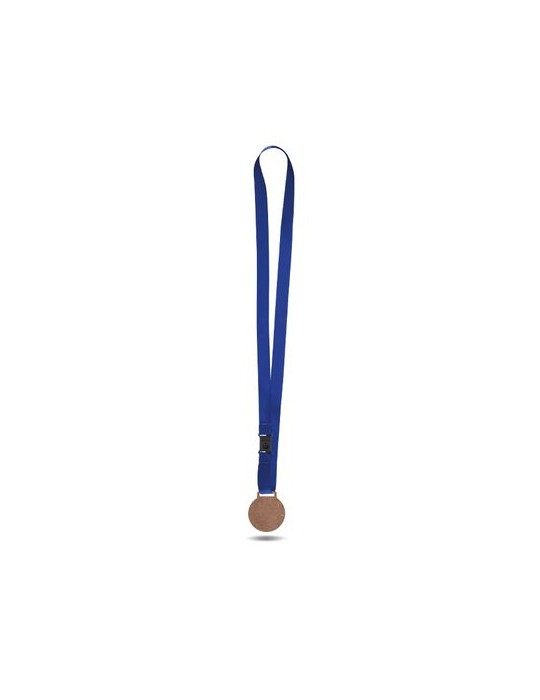 Médaille MDF ép 3 mm maxi 30 cm² avec cordon satin - objet publicitaire