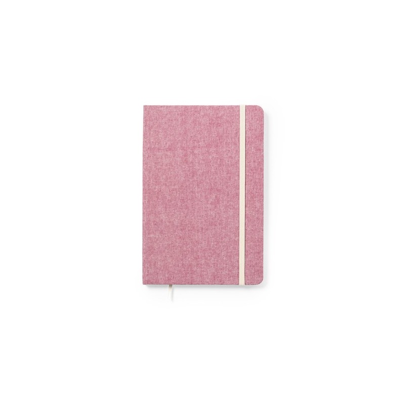 Bloc Notes Éco-responsable Personnalisé pas cher - Chancy Matières : coton recyclé Couleurs : bleu accessoire événementiel uniqu
