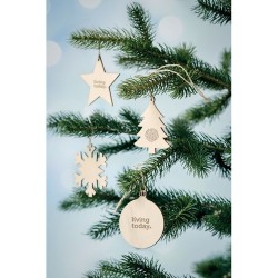 Décoration Flocon en Bois - Élégance et Originalité