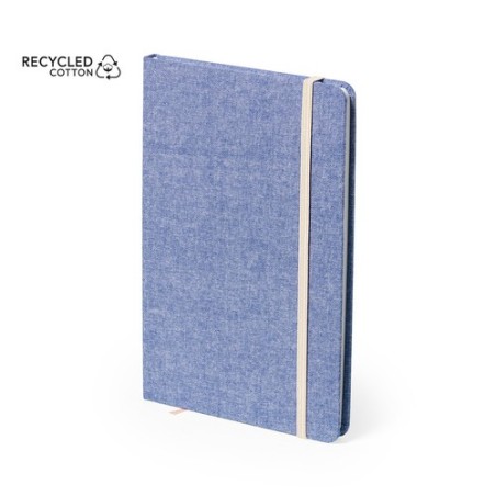 Bloc Notes Éco-responsable Personnalisé pas cher - Chancy Matières : coton recyclé Couleurs : noir objet promotionnel éco-respon