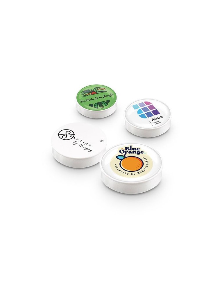 Magnet rond Ø43 mm - aimant puissant, support de plan - objet publicitaire