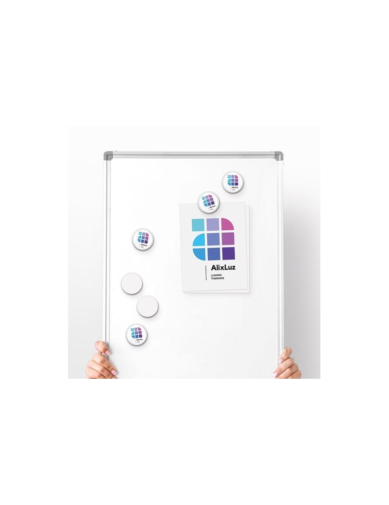 Magnet rond Ø43 mm - aimant puissant, support de plan - objet publicitaire