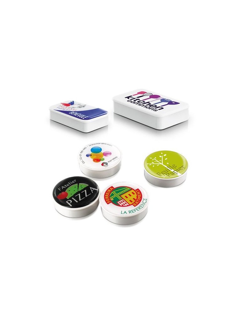 Magnet rectangle 55x34 mm - aimant puissant, support de plan - objet publicitaire