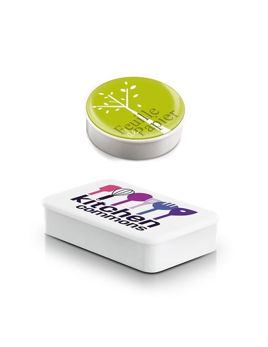 Magnet rectangle 55x34 mm - aimant puissant, support de plan - objet publicitaire