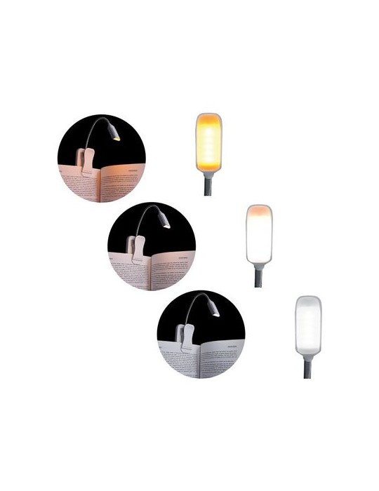 Lampe de lecture avec spot à pince flexible - objet publicitaire
