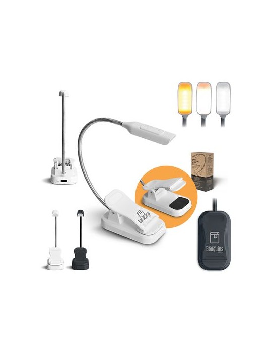 Lampe flexible à pince pour lecture - objet publicitaire personnalisable avec votre logo