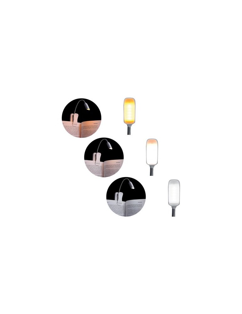 Lampe de lecture avec spot à pince flexible - objet publicitaire